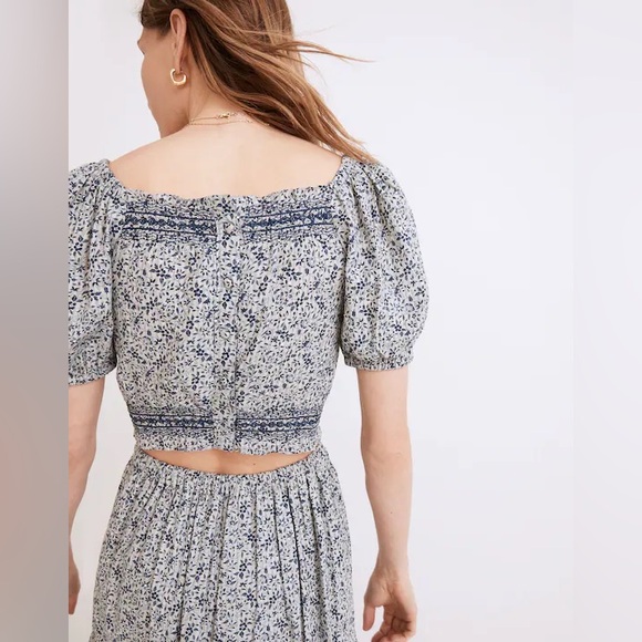 Madewell Jeanette Top in Florentine Floral crop top - Picture 2 of 11